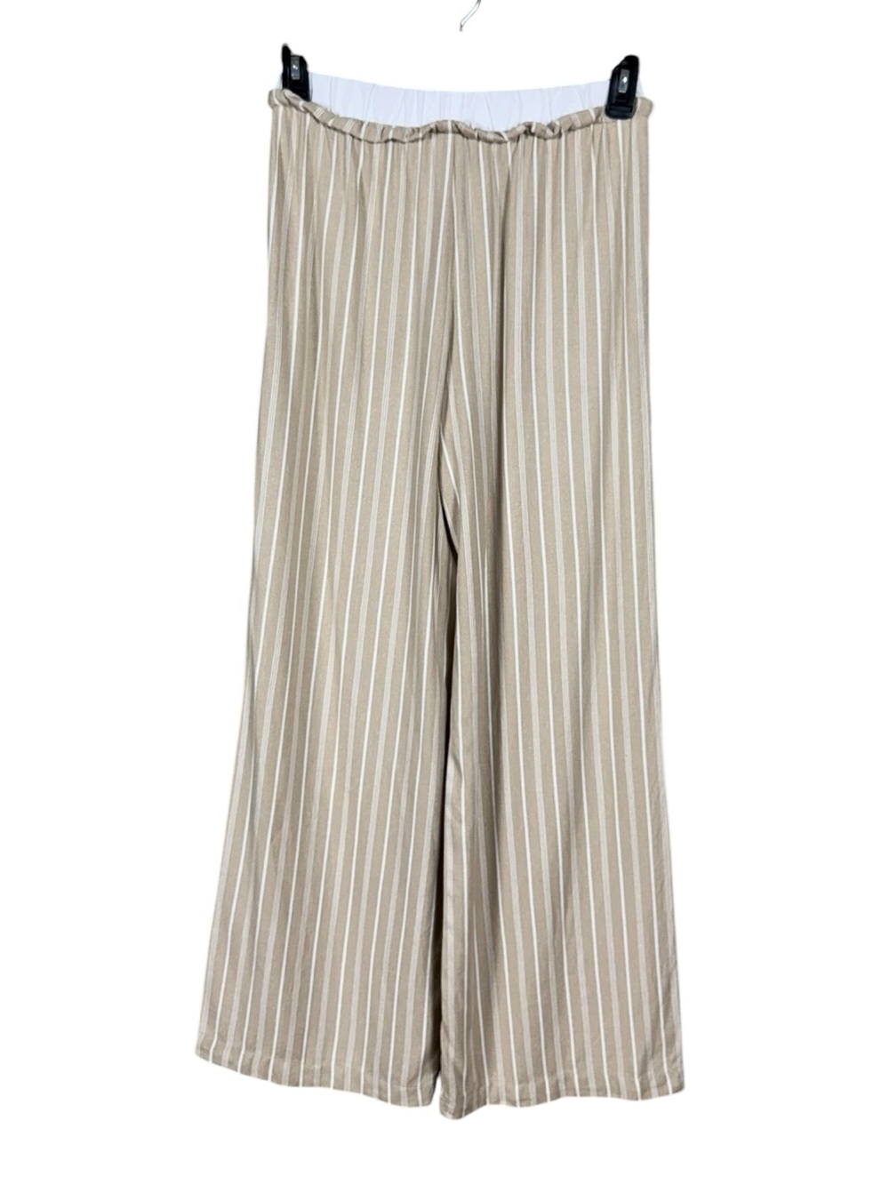 Womens Wide Leg Linen Pants Medium Beachy Resort Coastal Euro Summer New - Picture 2 of 7